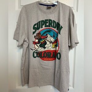Superdry Graphic T-Shirt Ski Colorado National Park 2XL Mens